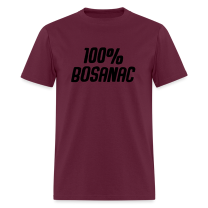 100% Bosanac | Majica kratki rukav - burgundy