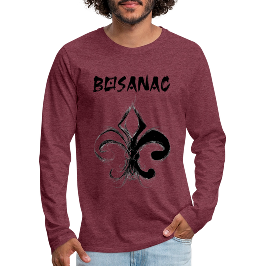 Bosanac | Majica dugi rukav - heather burgundy