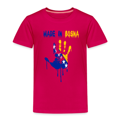 Made in Bosnia | Djecija majica - dark pink