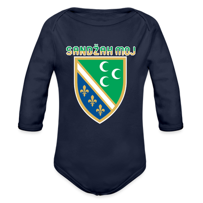 Sandžak moj | Bodi dugi rukav - dark navy