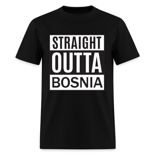 Straight outta Bosnia | Majica kratki rukav - black