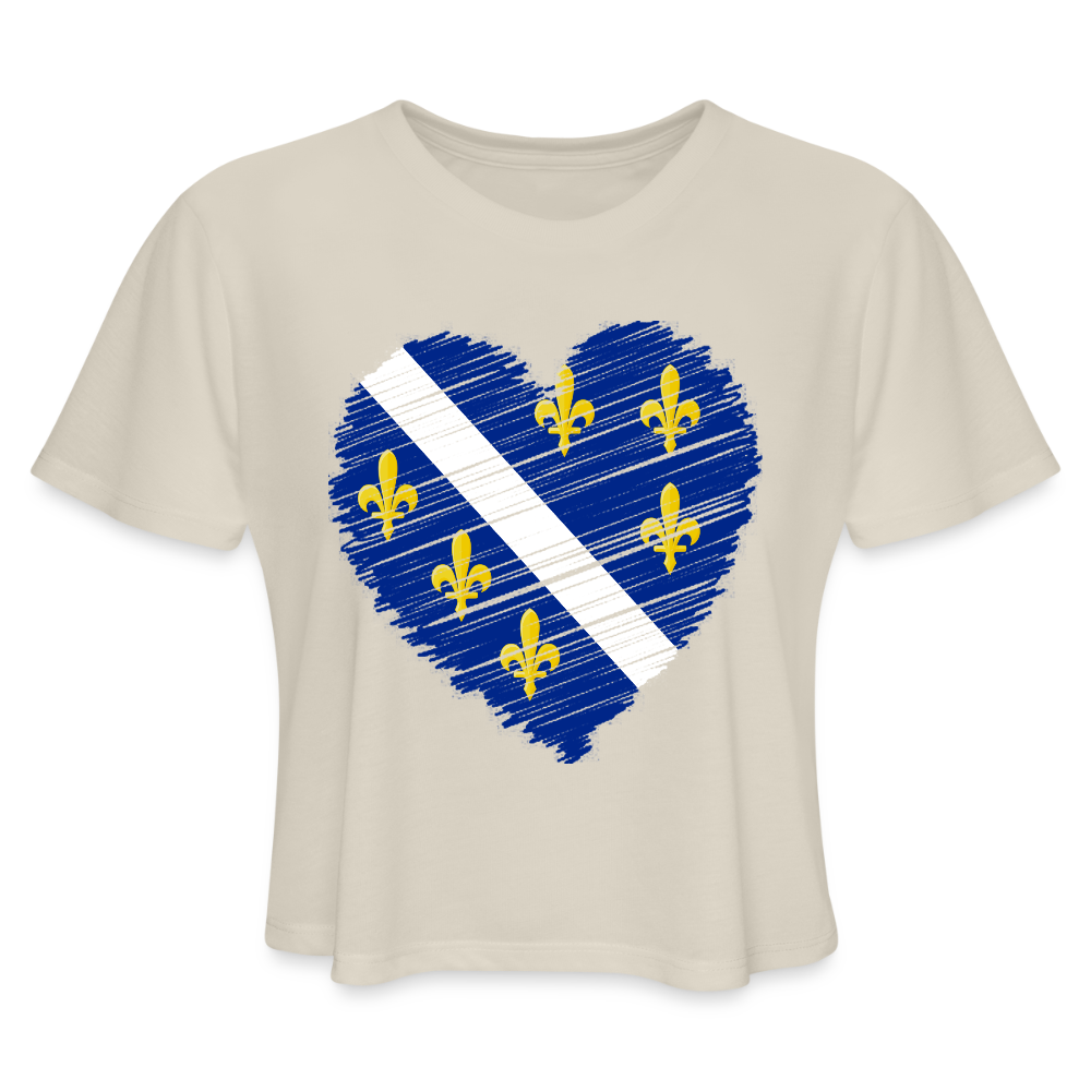 Srce Ljiljna | Kratka zenska majica - dust