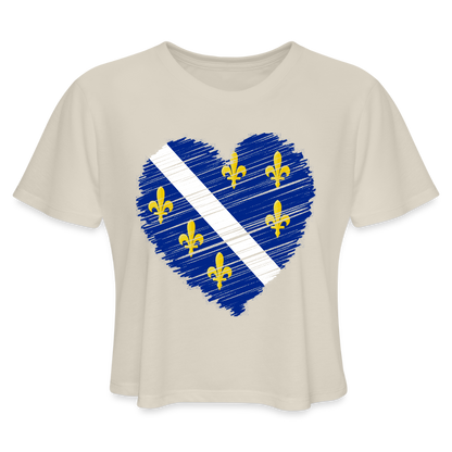 Srce Ljiljna | Kratka zenska majica - dust