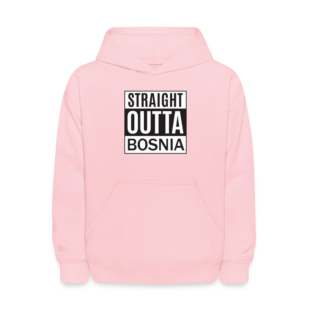 Straight outta Bosnia | Djeciji duks - pink
