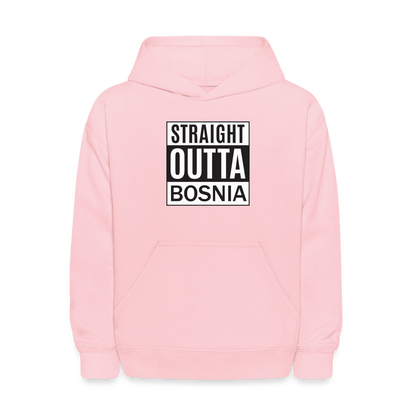 Straight outta Bosnia | Djeciji duks - pink