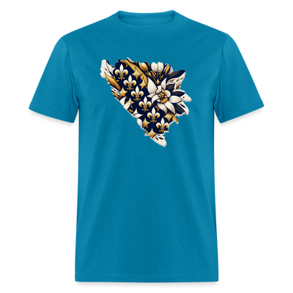 Ljiljani u Bosni | Majica Kratki Rukav - turquoise