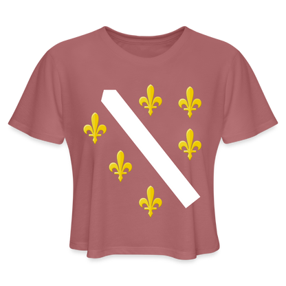 Ljiljani | Kratka zenska majica - mauve