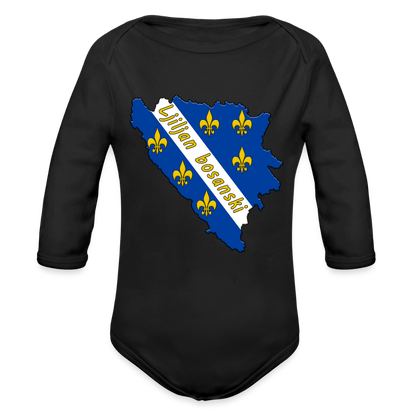 Ljiljani Bosne | Bodi dugi rukav - black