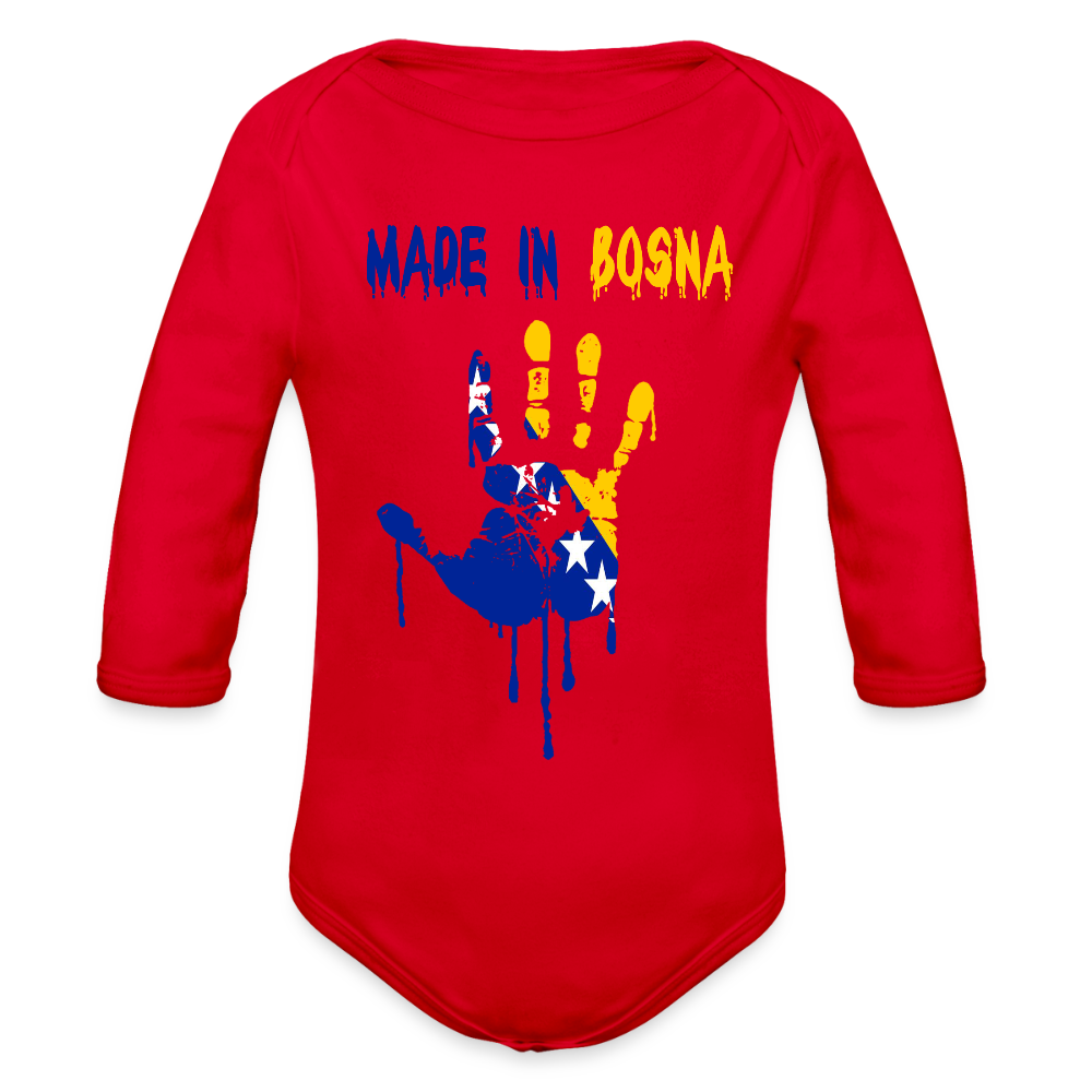 Made in Bosnia | Bodi dugi rukav - red