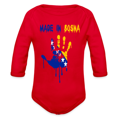 Made in Bosnia | Bodi dugi rukav - red