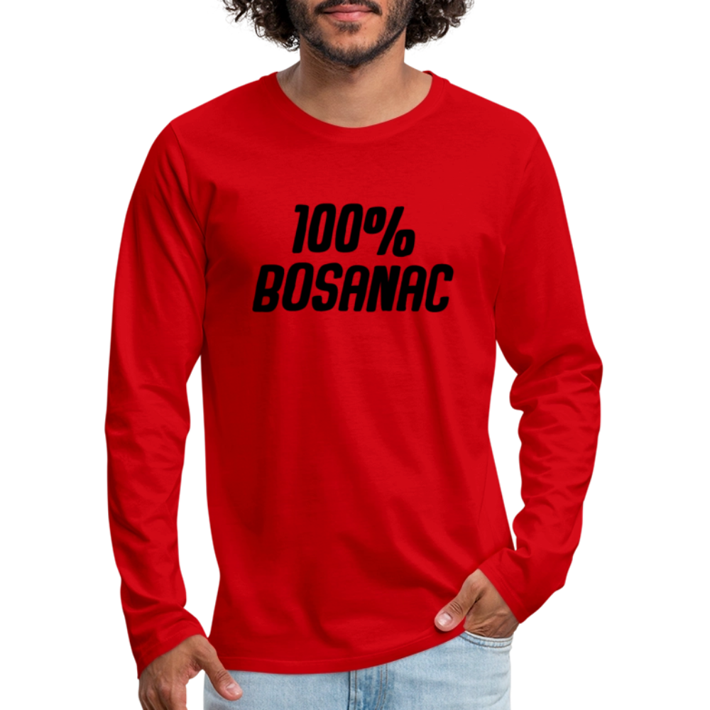 100% Bosanac | Majica dugi rukav - red