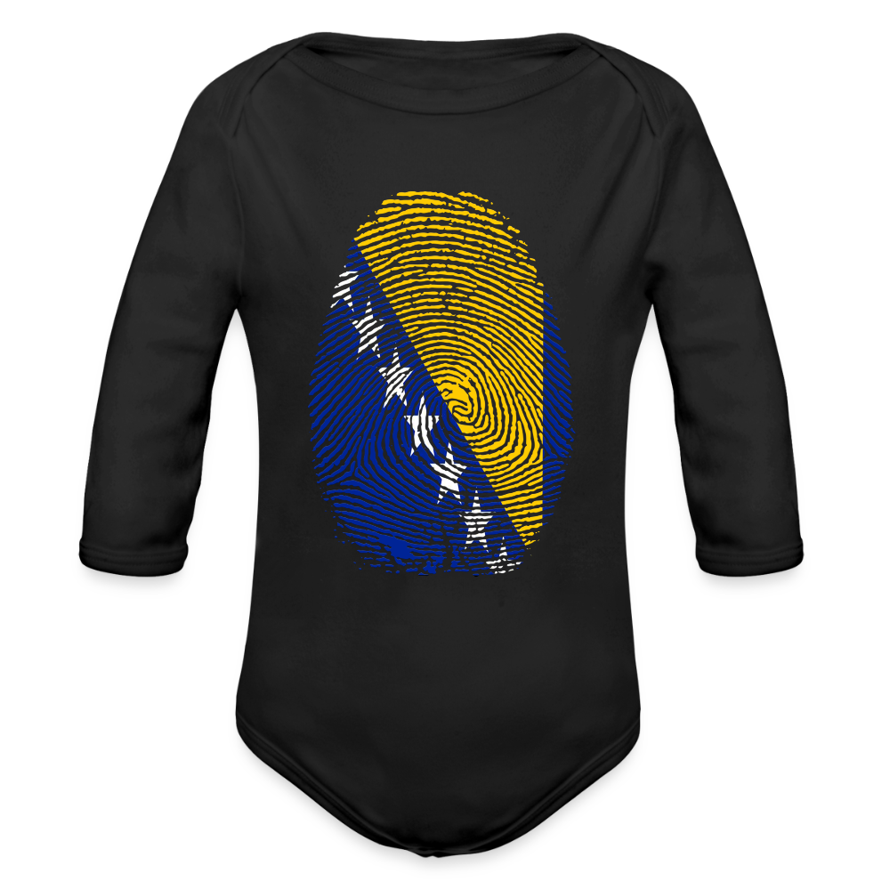 Otisak Bosnanski | Bodi dugi rukav - black