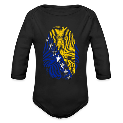 Otisak Bosnanski | Bodi dugi rukav - black