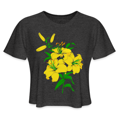 Zlatni Ljiljani | Kratka zenska majica - deep heather