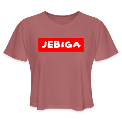 Jebiga | Kratka zenska majica - mauve