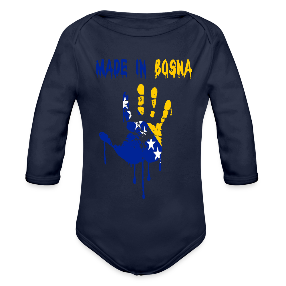 Made in Bosnia | Bodi dugi rukav - dark navy