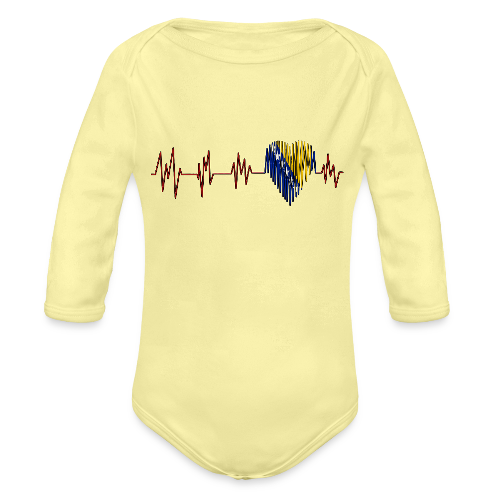 Krv Bosanksa | Bodi dugi rukav - washed yellow