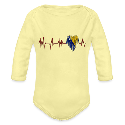 Krv Bosanksa | Bodi dugi rukav - washed yellow