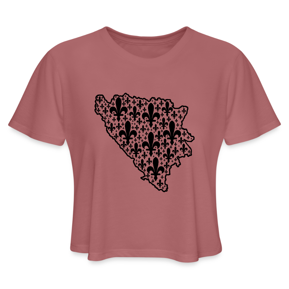 Ljiljani u Granicama | Kratka zenska majica - mauve