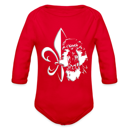 Ljiljan-lav | Bodi dugi rukav - red