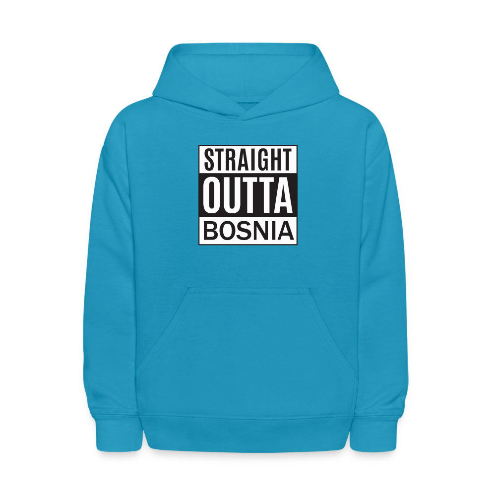 Straight outta Bosnia | Djeciji duks - turquoise