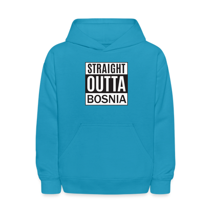 Straight outta Bosnia | Djeciji duks - turquoise