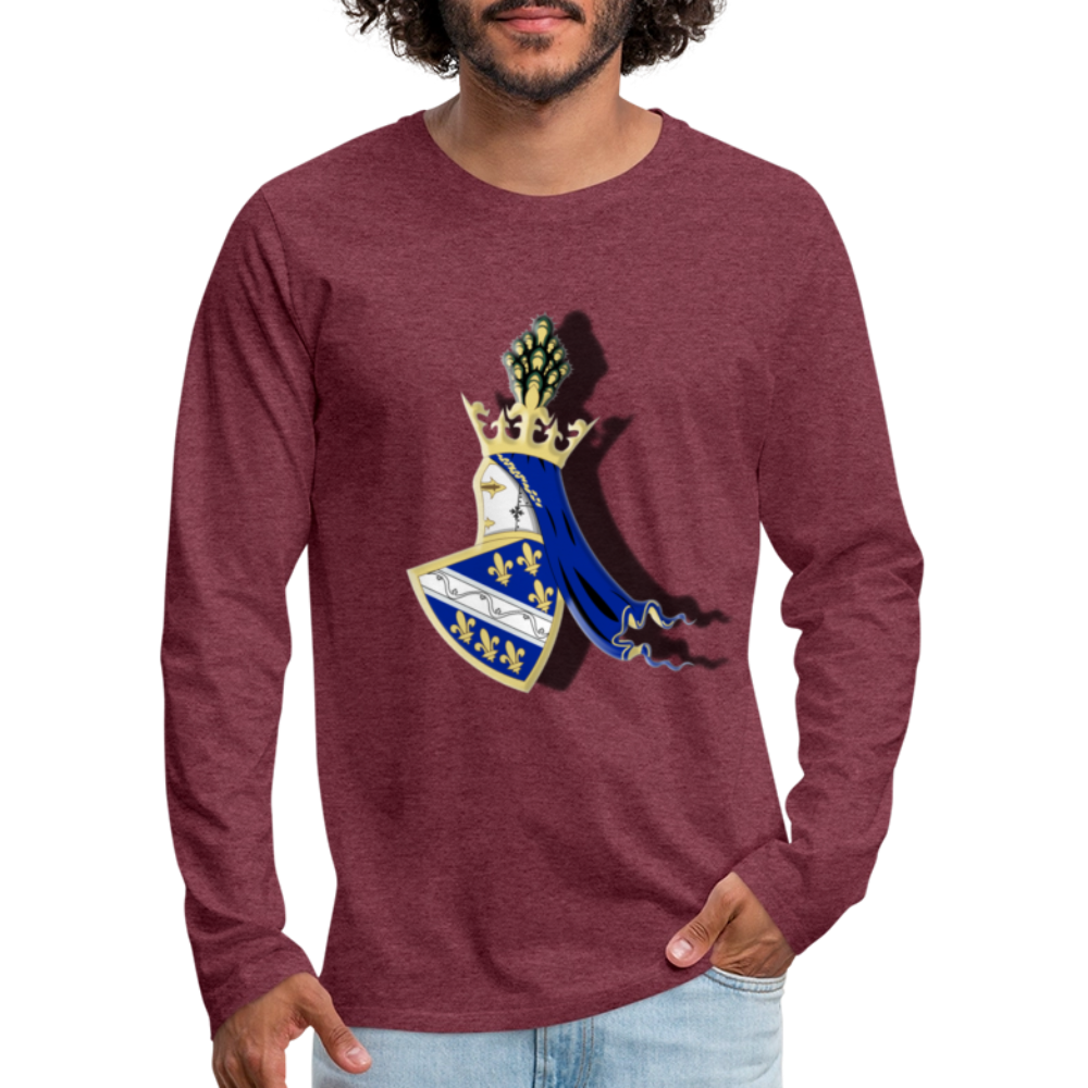 Kotromanići | Majica dugi rukav - heather burgundy