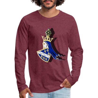 Kotromanići | Majica dugi rukav - heather burgundy