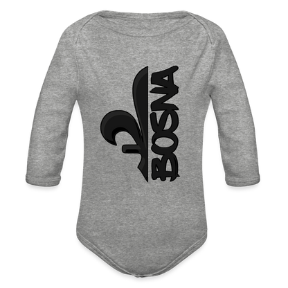 Ljiljan Bosanski | Bodi dugi rukav - heather grey