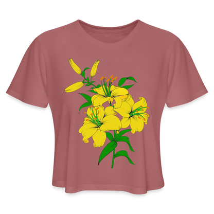 Zlatni Ljiljani | Kratka zenska majica - mauve