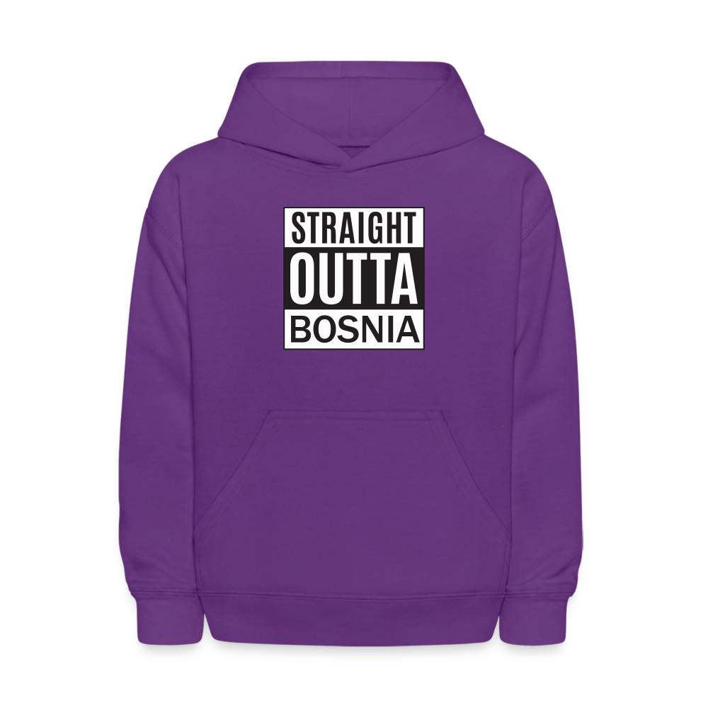 Straight outta Bosnia | Djeciji duks - purple