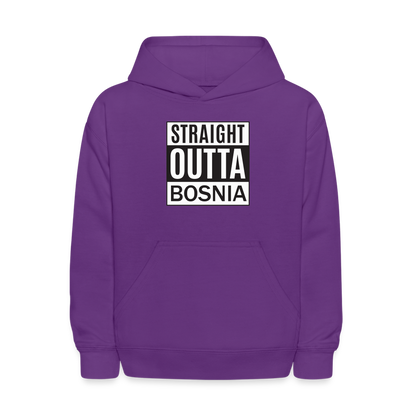 Straight outta Bosnia | Djeciji duks - purple