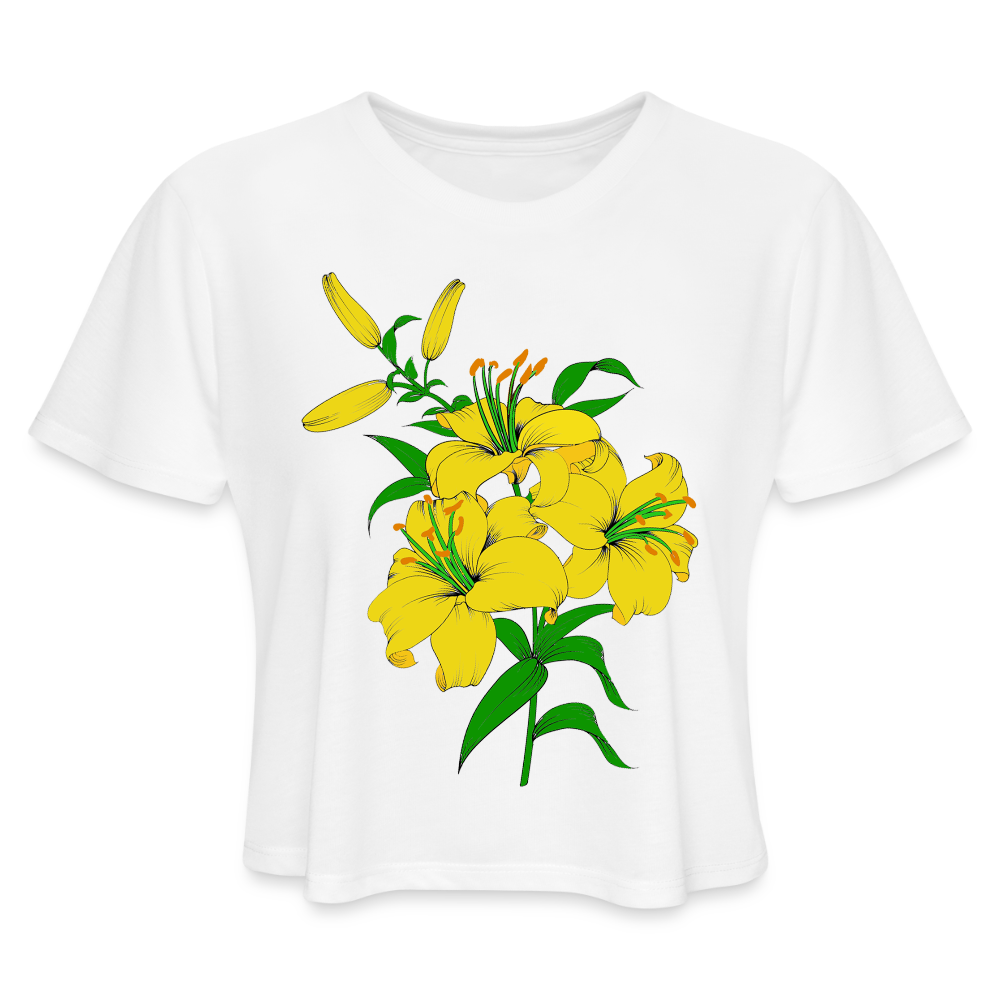 zlatni ljiljani | kratka zenska majica – proizvod iz moja bosna shop