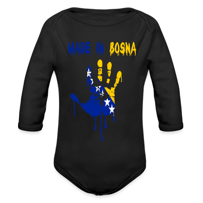 Made in Bosnia | Bodi dugi rukav - black