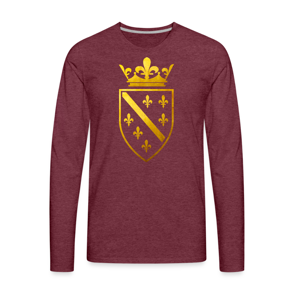 Zlatna Bosna | Majica dugi rukav - heather burgundy