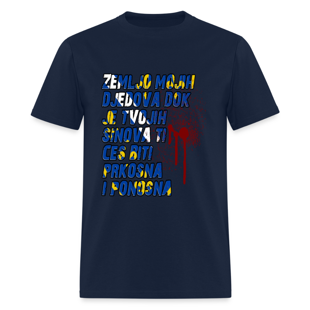 Zemljo mojih djedova | Majica kratki rukav - navy