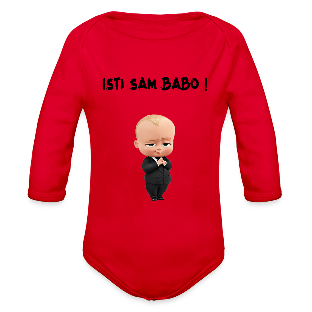 Isti sam Babo | Bodi dugi rukav - red
