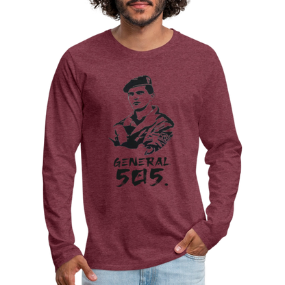 Nanić | Majica dugi rukav - heather burgundy