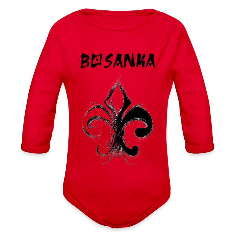 Bosanka | Bodi dugi rukav - red