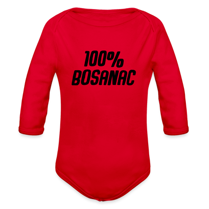 100% Bosanac | Bodi dugi rukav - red