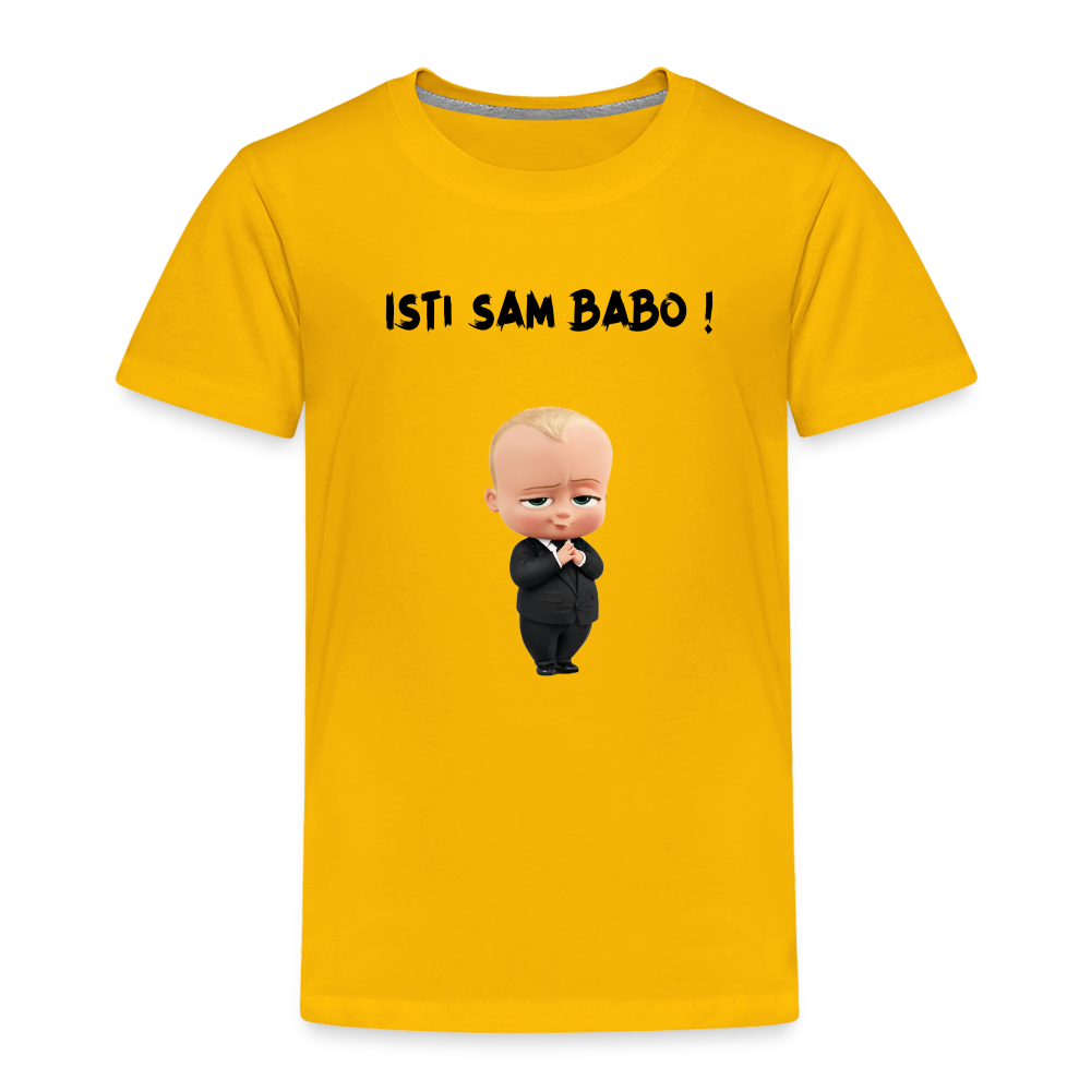 Isti sam babo | Djecija majica - sun yellow