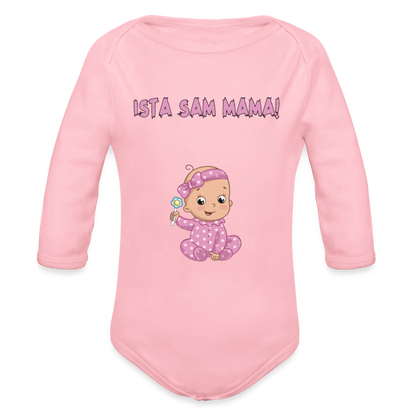Ista sam mama | Bodi dugi rukav - light pink