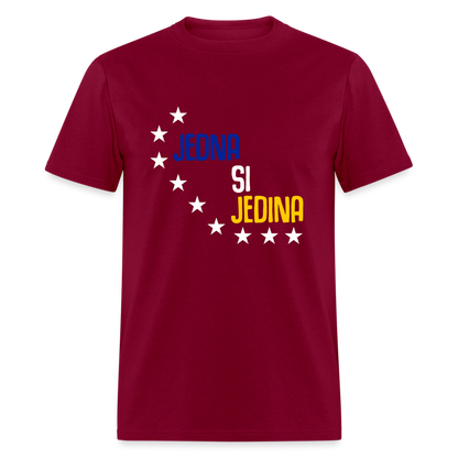 Jedna si jedina | Majica kratki rukav - burgundy