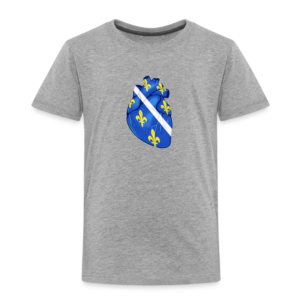 Srce ljiljan | Djecija majica - heather gray
