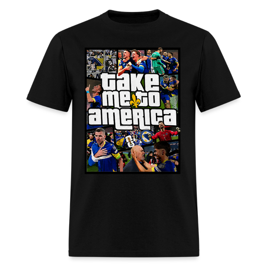 Take Me To America GTA | Majica Kratki Rukav - black