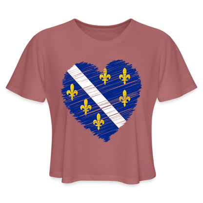 Srce Ljiljna | Kratka zenska majica - mauve