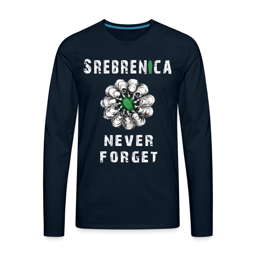 Srebrenica | Majica dugi rukav - deep navy
