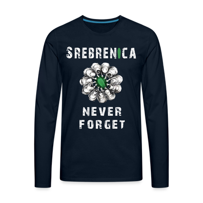 Srebrenica | Majica dugi rukav - deep navy