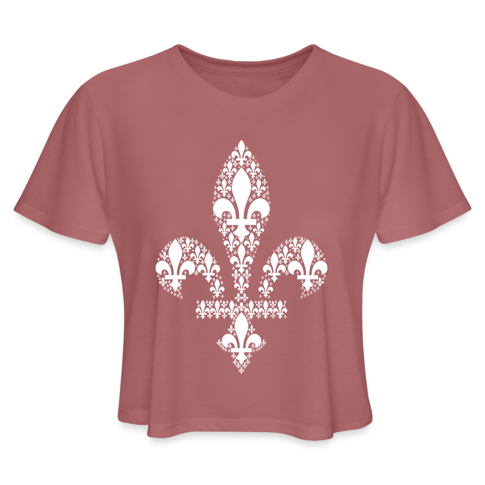 Ljiljani u ljiljanu | Kratka zenska majica - mauve