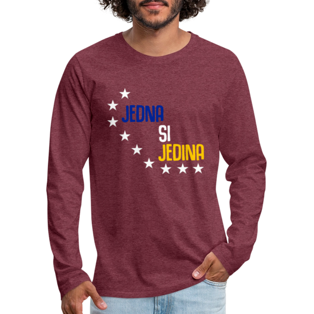 Jedna si jedina | Majica dugi rukav - heather burgundy